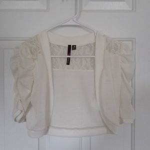 White Dress Cardigan